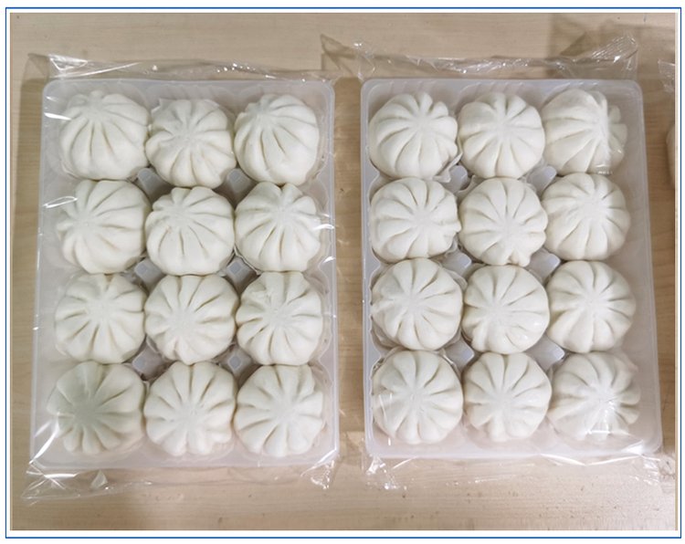 速冻包子包装机包装样品